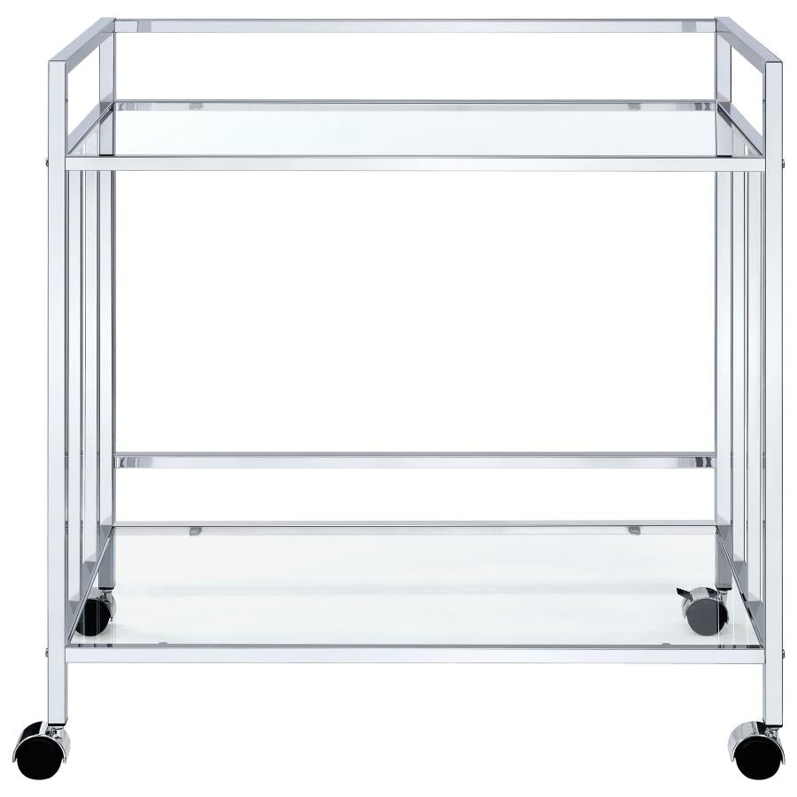 Cara Silver Bar Cart - MyWaynesHome #