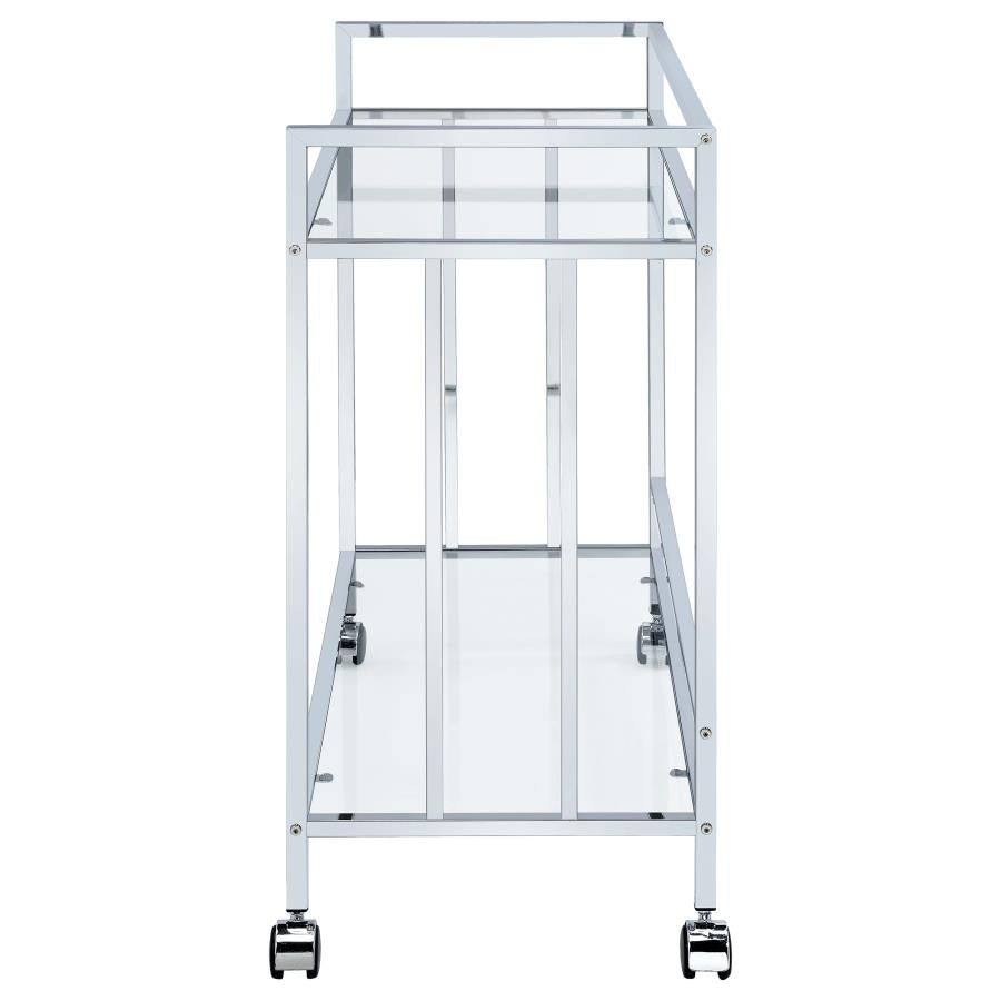 Cara Silver Bar Cart - MyWaynesHome #