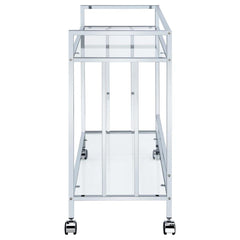 Cara Silver Bar Cart - MyWaynesHome #