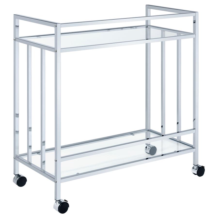 Cara Silver Bar Cart - MyWaynesHome #