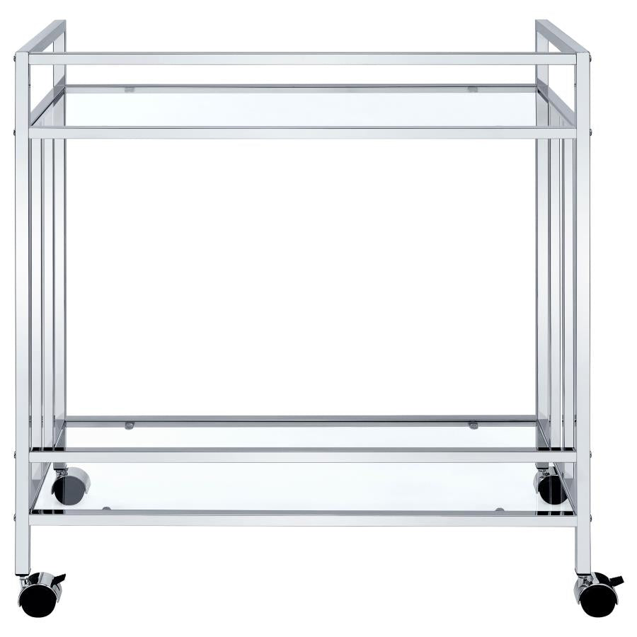 Cara Silver Bar Cart - MyWaynesHome #