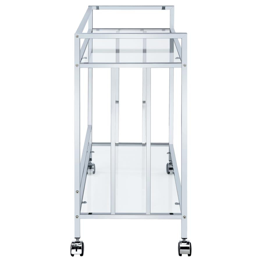 Cara Silver Bar Cart - MyWaynesHome #