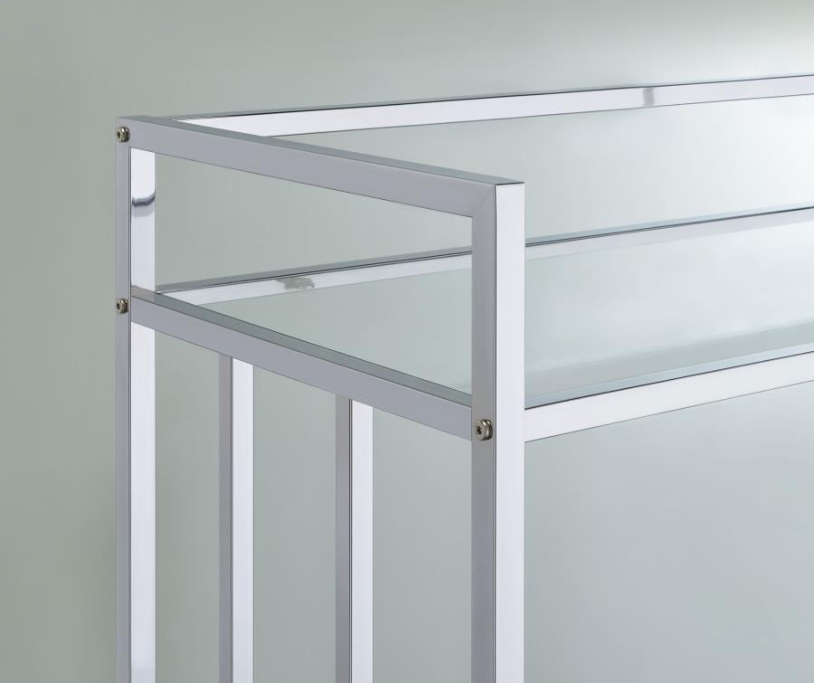 Cara Silver Bar Cart - MyWaynesHome #