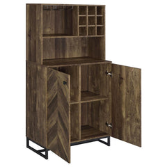 Mendoza Brown Bar Cabinet - MyWaynesHome #