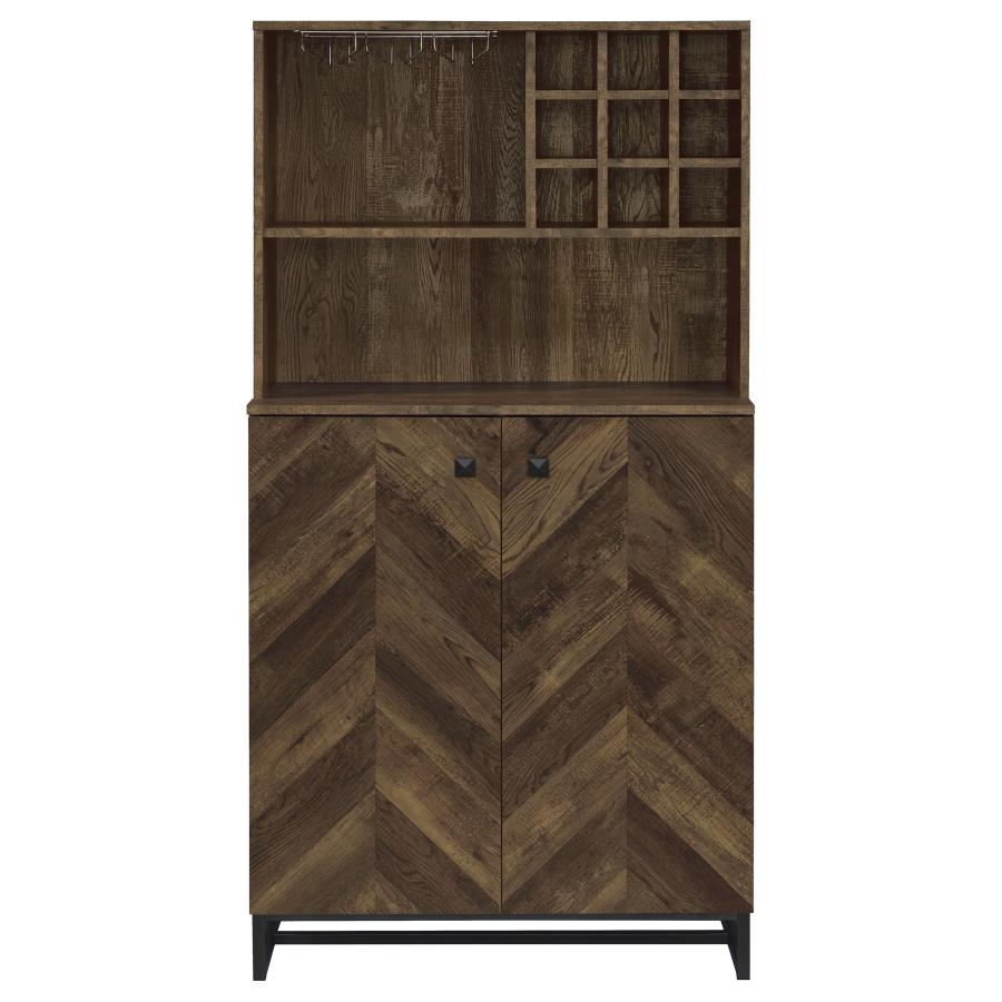 Mendoza Brown Bar Cabinet - MyWaynesHome #