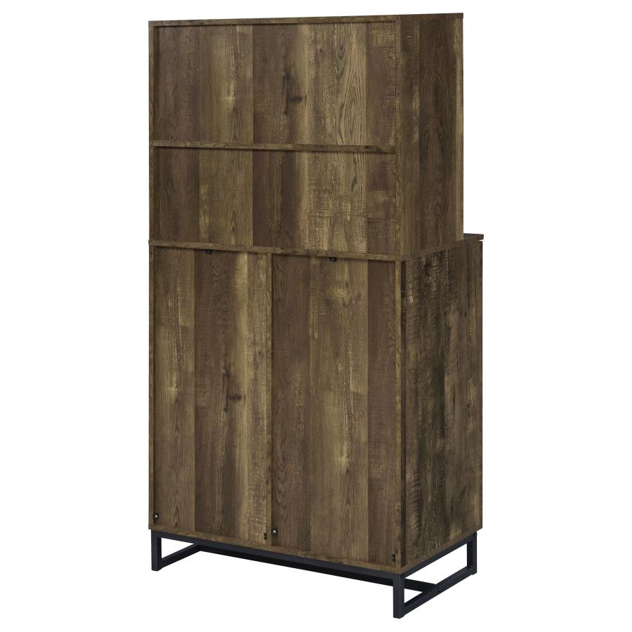 Mendoza Brown Bar Cabinet - MyWaynesHome #