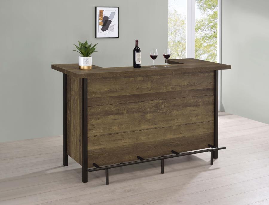 Bellemore Brown Home Bar - MyWaynesHome #