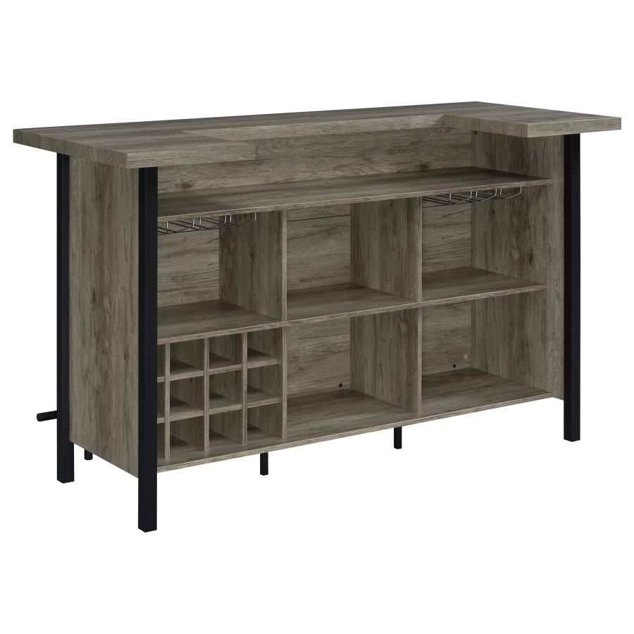 Bellemore Brown Home Bar - MyWaynesHome #