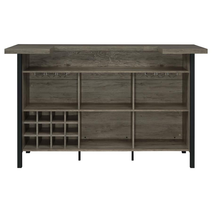 Bellemore Brown Home Bar - MyWaynesHome #