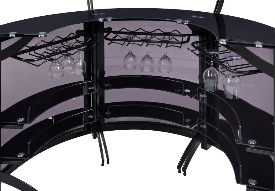 Dallas Black 3 Pc Home Bar - MyWaynesHome #