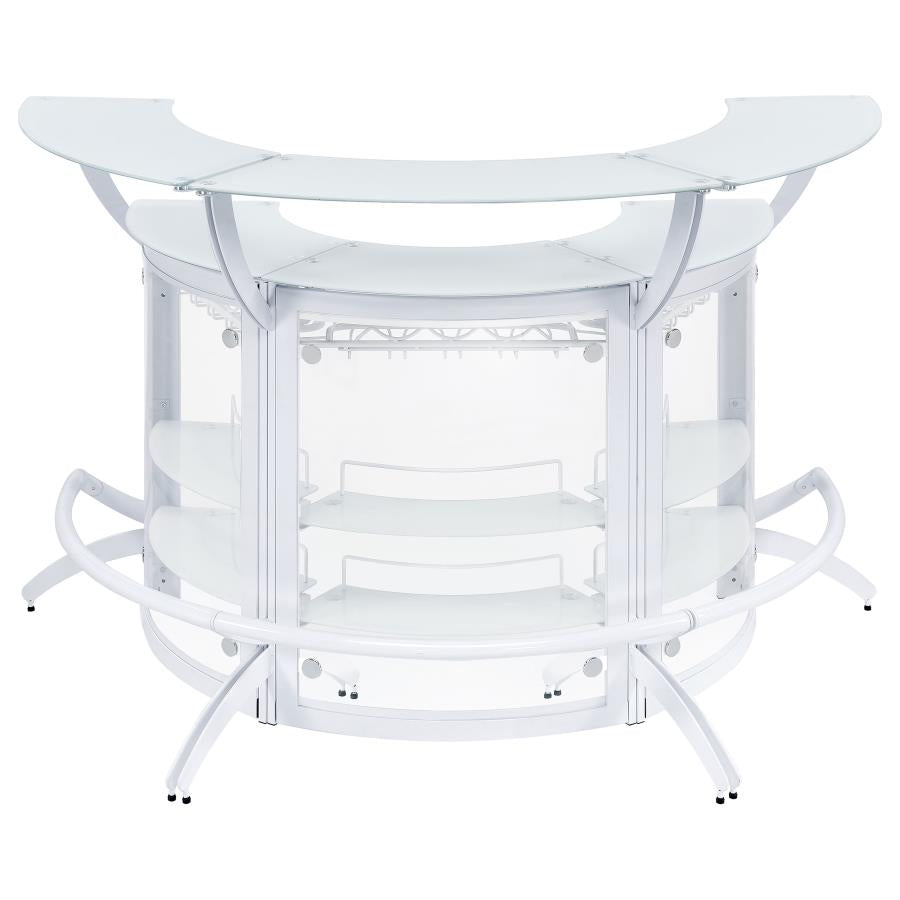 Dallas White 3 Pc Home Bar - MyWaynesHome #