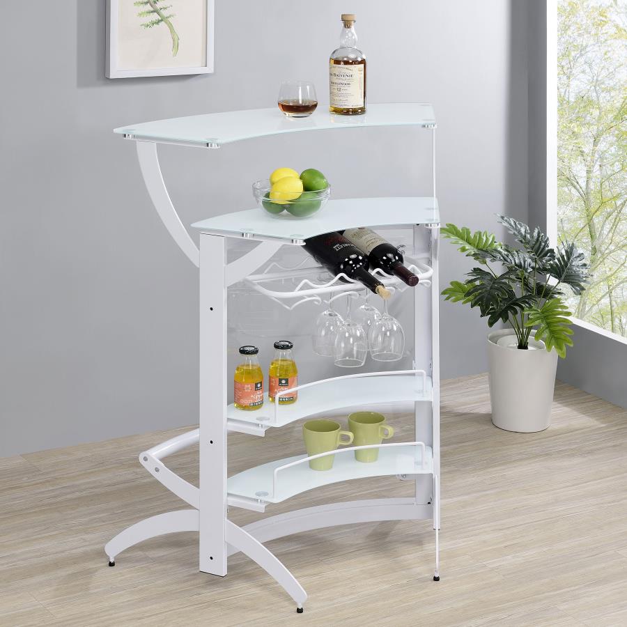 Dallas White Home Bar - MyWaynesHome #