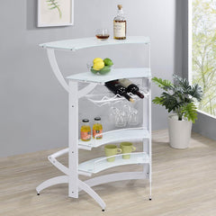 Dallas White Home Bar - MyWaynesHome #
