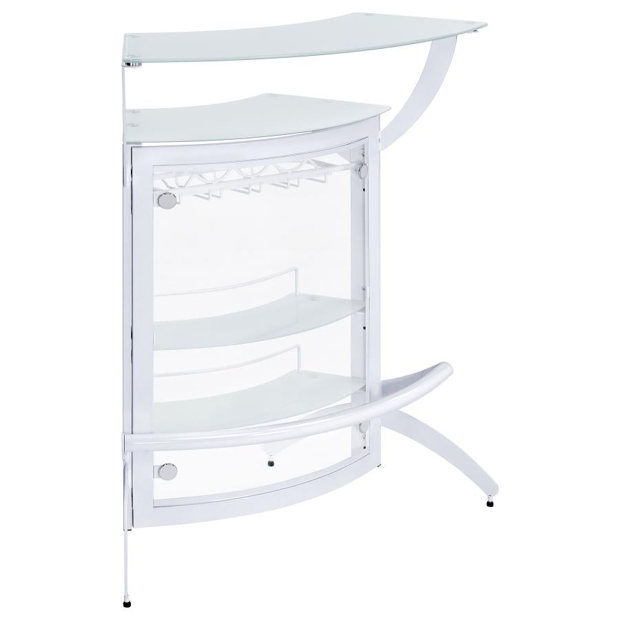 Dallas White Home Bar - MyWaynesHome #