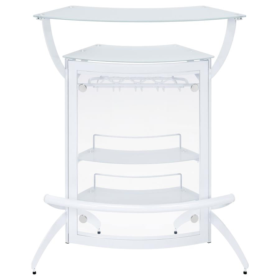 Dallas White Home Bar - MyWaynesHome #