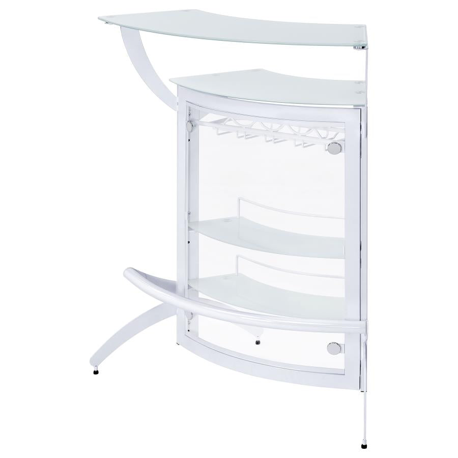 Dallas White Home Bar - MyWaynesHome #