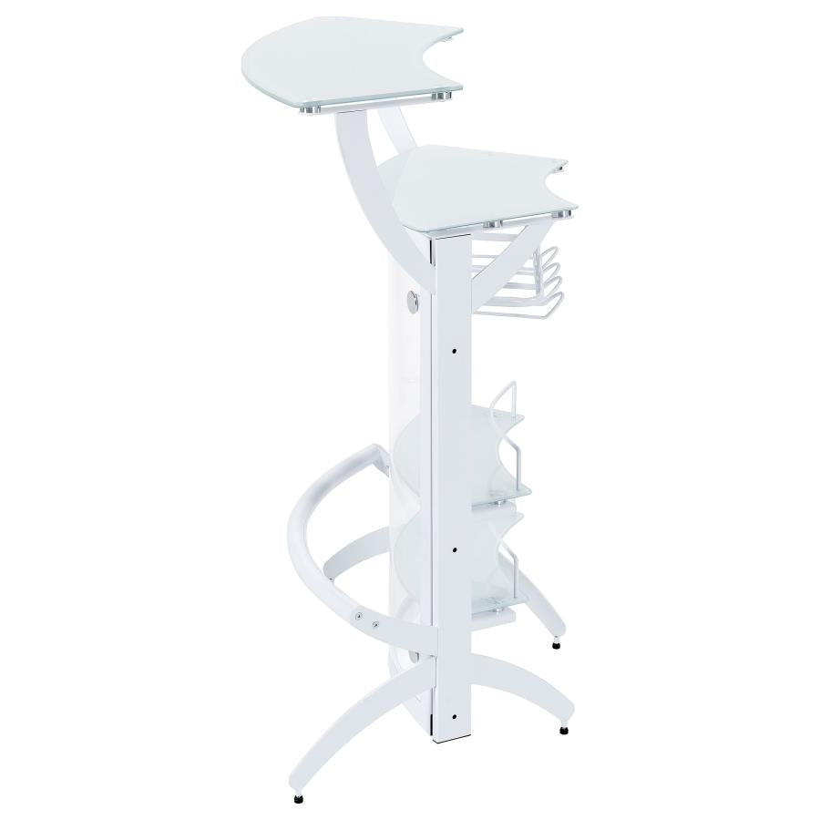 Dallas White Home Bar - MyWaynesHome #