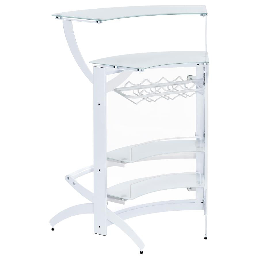 Dallas White Home Bar - MyWaynesHome #