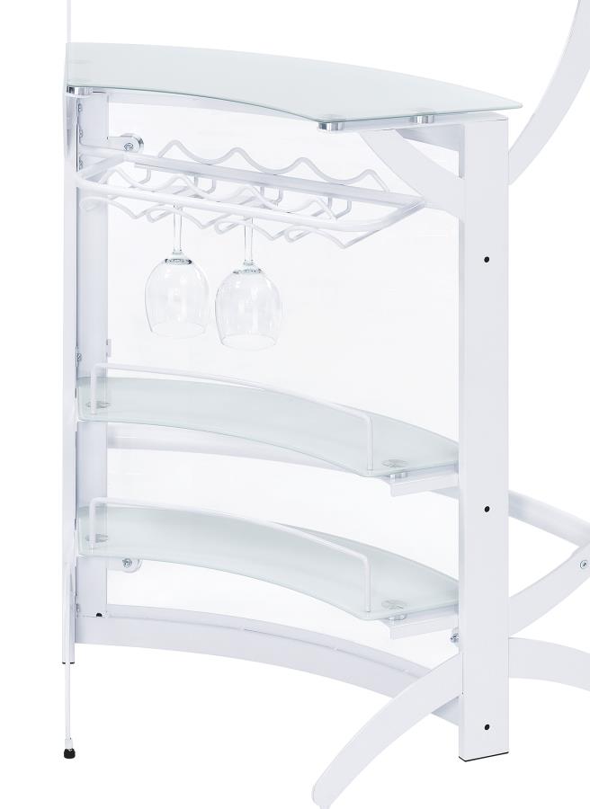Dallas White Home Bar - MyWaynesHome #