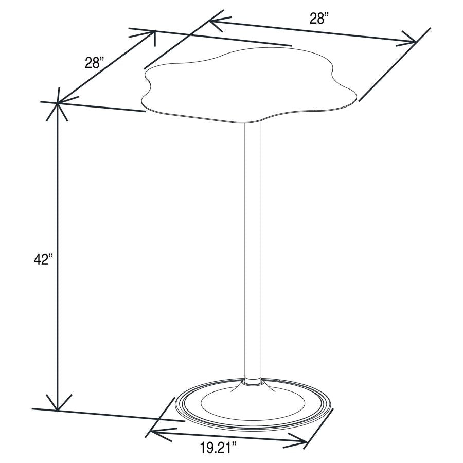 Keanu Black Bar Table - MyWaynesHome #
