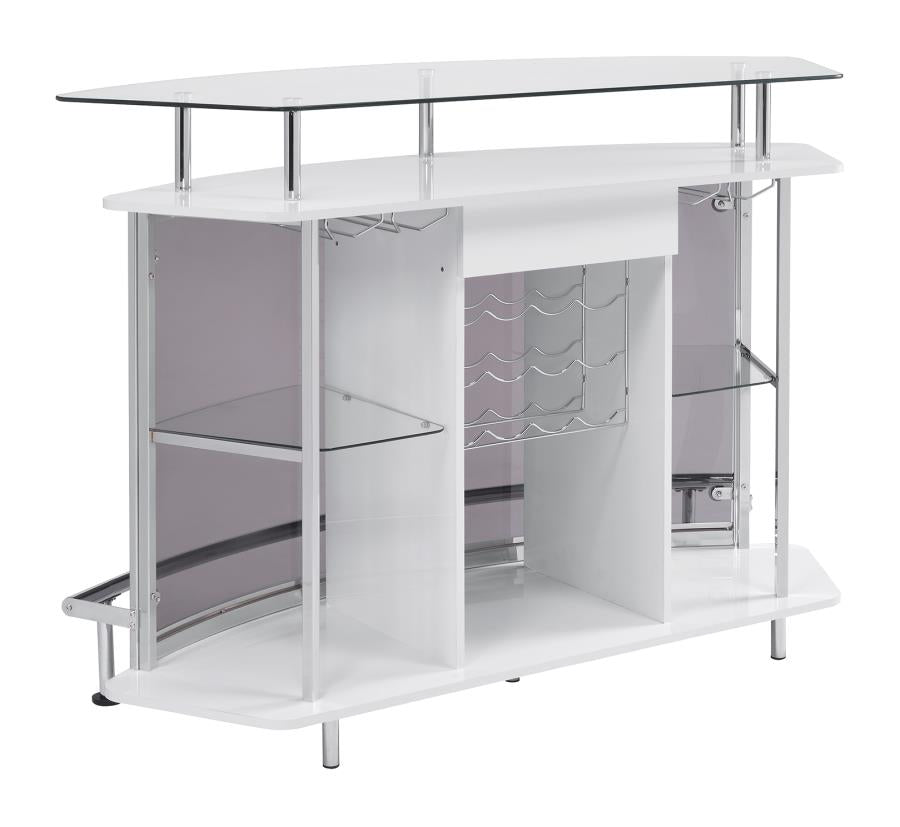 Gideon White Home Bar - MyWaynesHome #
