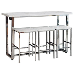 Marmot White 4 Pc Counter Height Dining Set - MyWaynesHome #