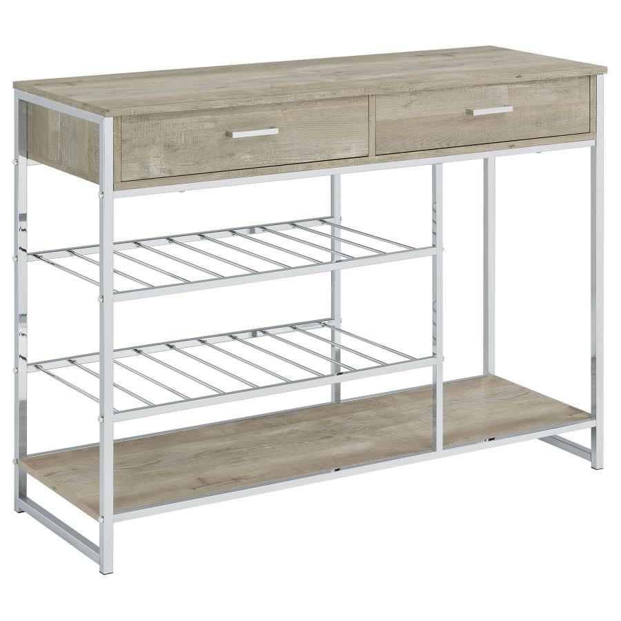 Melrose Grey Bar Cabinet - MyWaynesHome #