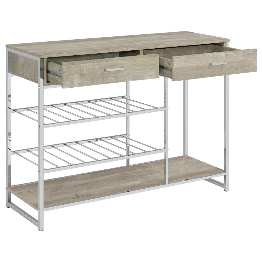 Melrose Grey Bar Cabinet - MyWaynesHome #