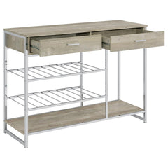 Melrose Grey Bar Cabinet - MyWaynesHome #