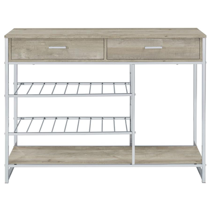 Melrose Grey Bar Cabinet - MyWaynesHome #