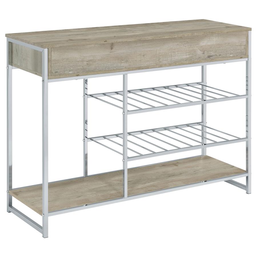 Melrose Grey Bar Cabinet - MyWaynesHome #