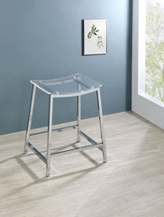 Jovani Silver Counter Stool - MyWaynesHome #