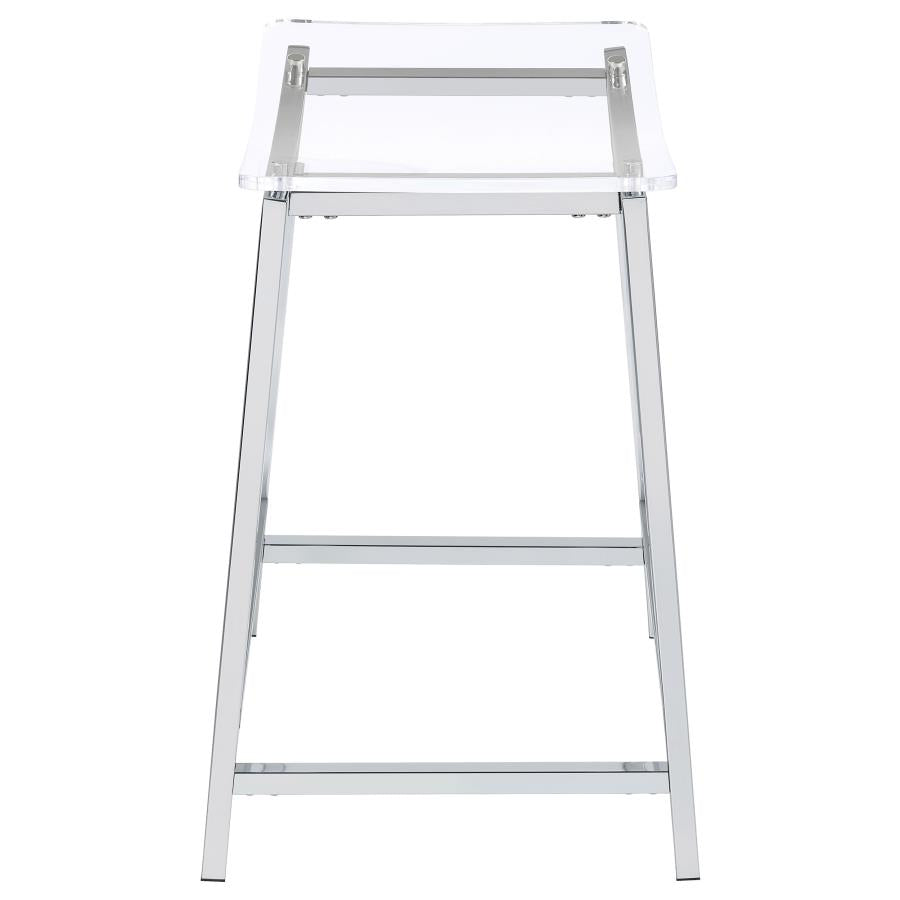 Jovani Silver Counter Stool - MyWaynesHome #