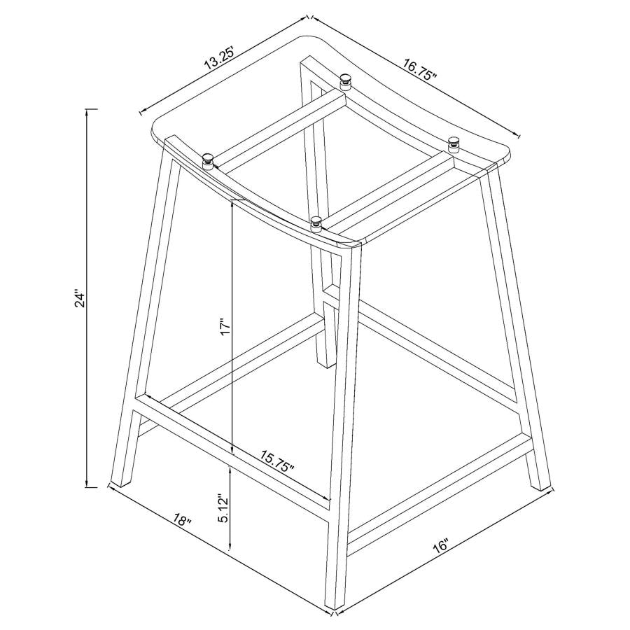 Jovani Silver Counter Stool - MyWaynesHome #
