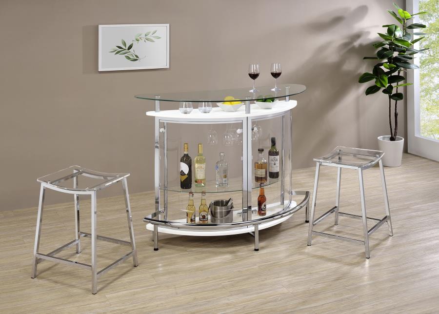 Jovani Silver Counter Stool - MyWaynesHome #