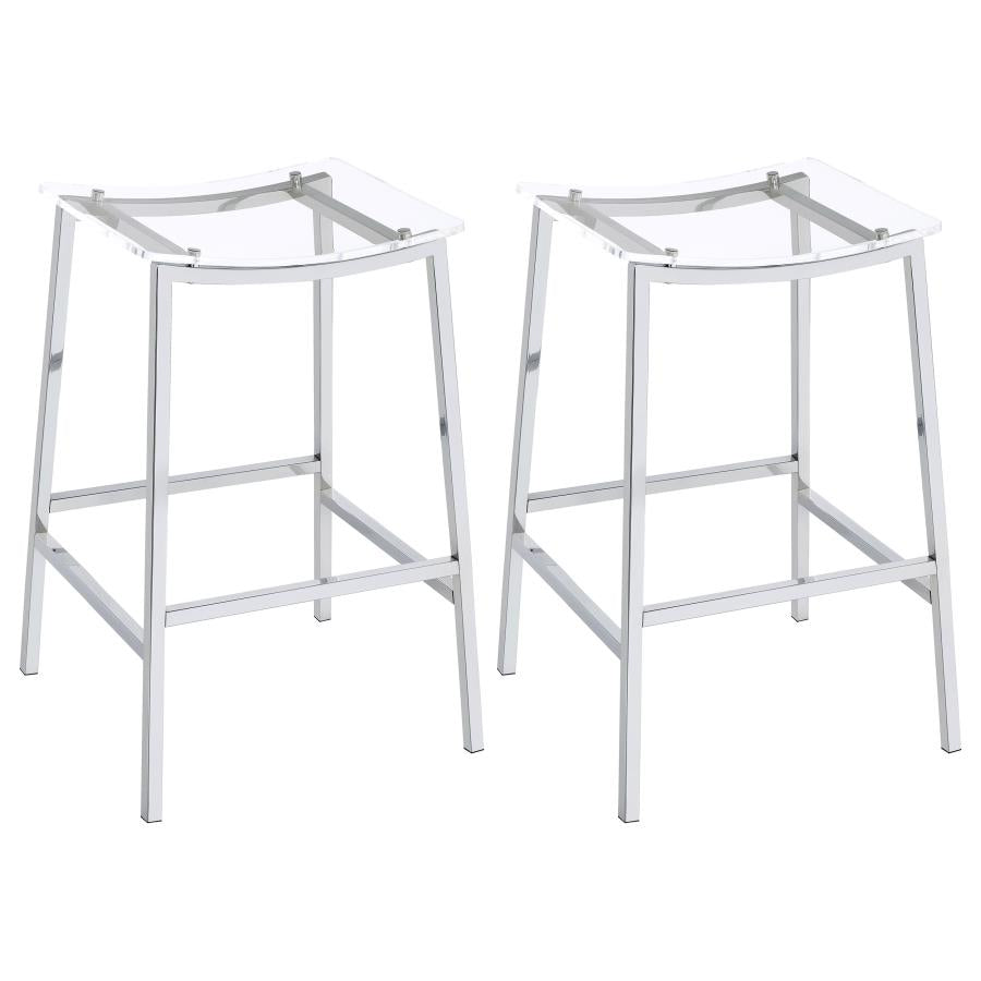Jovani Silver Bar Stool - MyWaynesHome #