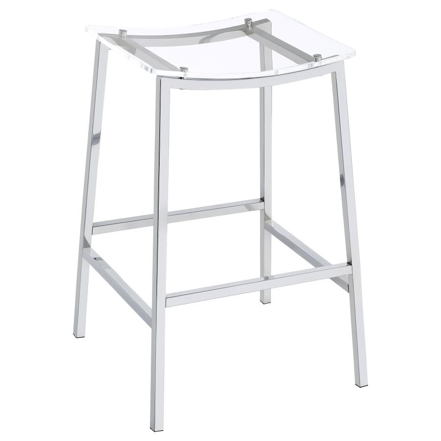 Jovani Silver Bar Stool - MyWaynesHome #