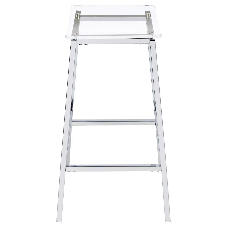 Jovani Silver Bar Stool - MyWaynesHome #