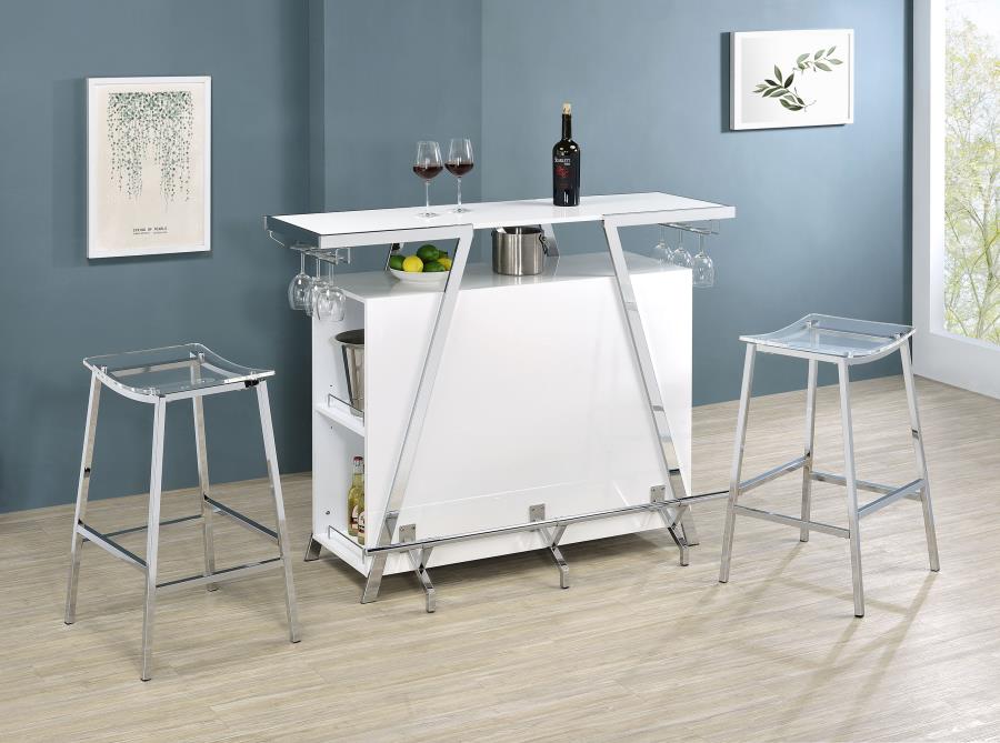 Jovani Silver Bar Stool - MyWaynesHome #