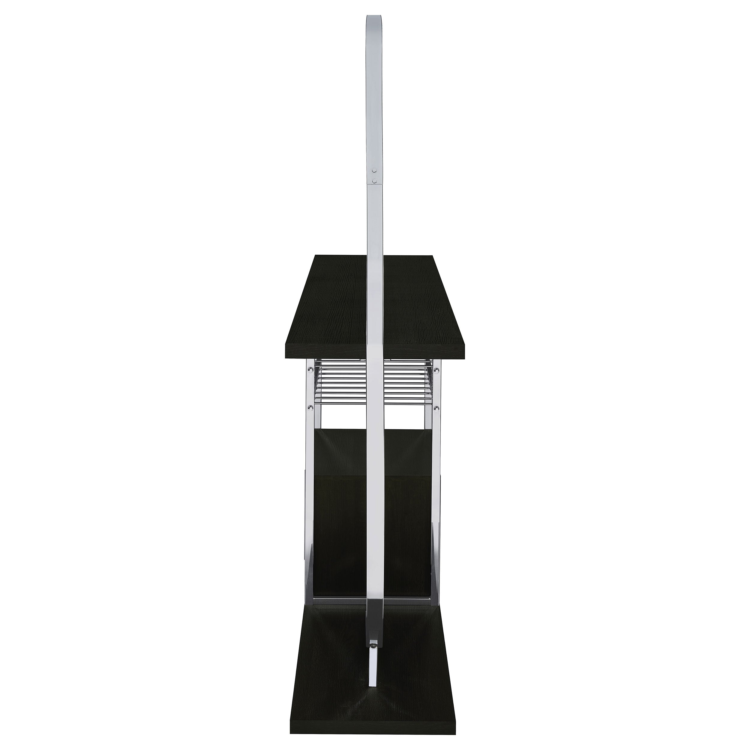 Risley 2-door Circular Led Home Bar Cabinet Dark Charcoal - MyWaynesHome #
