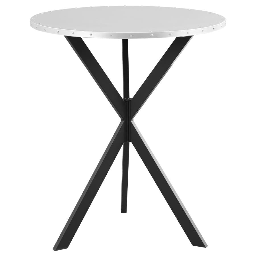 Kenzo Silver Bar Table - MyWaynesHome #