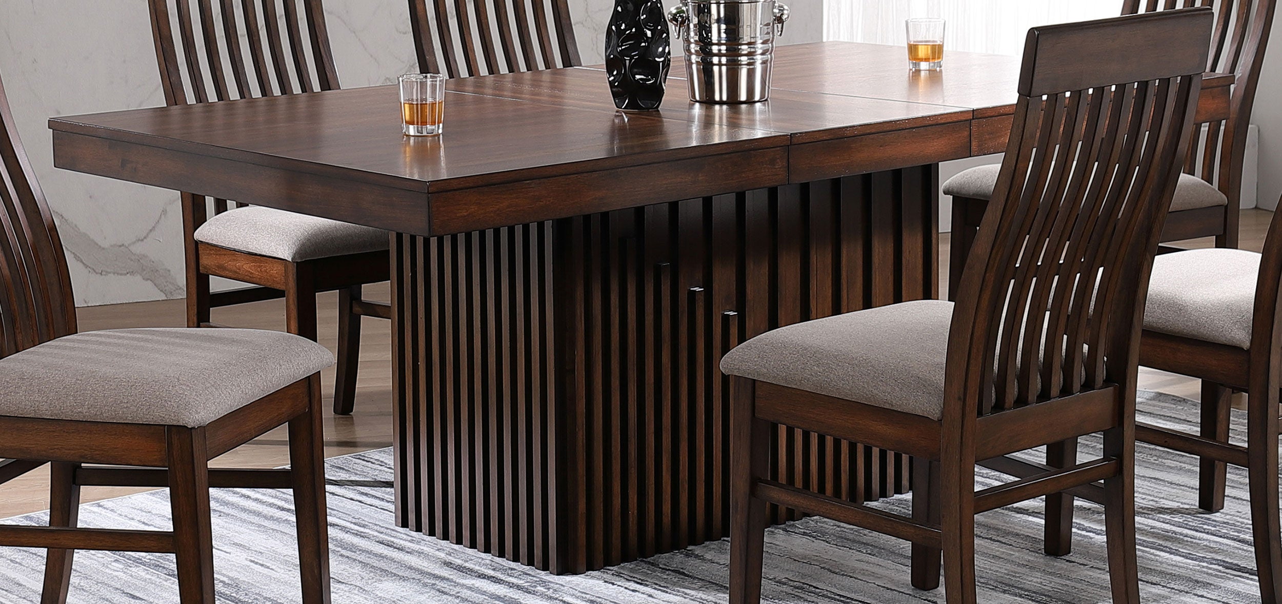 Briarwood 77-inch Extension Leaf Dining Table Mango Oak - MyWaynesHome #