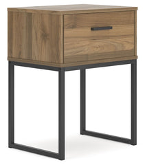 Deanlow - One Drawer Night Stand - Honey