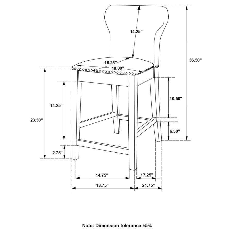 Rolando Grey Counter Stool - MyWaynesHome #