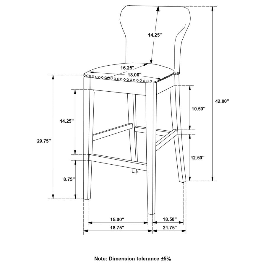Rolando Grey Bar Stool - MyWaynesHome #