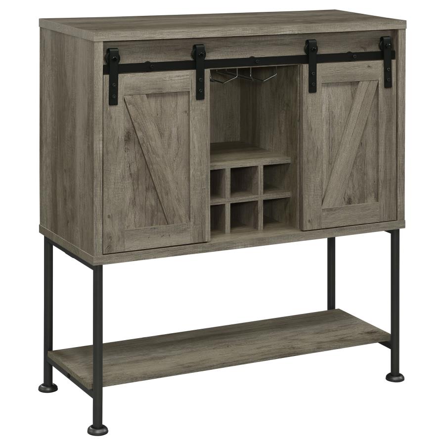 Claremont Grey Bar Cabinet - MyWaynesHome #