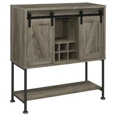 Claremont Grey Bar Cabinet - MyWaynesHome #