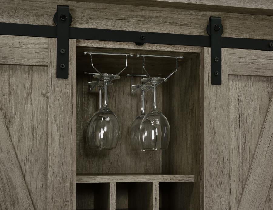 Claremont Grey Bar Cabinet - MyWaynesHome #