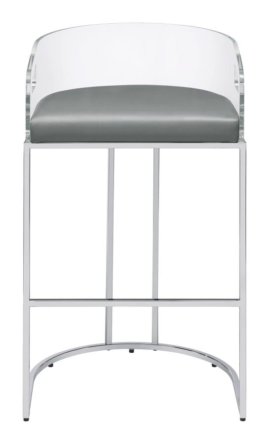 Thermosolis Silver Bar Stool - MyWaynesHome #