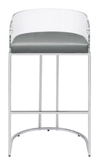 Thermosolis Silver Bar Stool - MyWaynesHome #